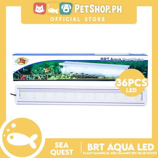 Aqua Sea Quest Product BRT Aqua Plant Marine (Blue/White) BL-500 50cm Lamp Size, 50-60cm Aquarium Size, Lamp Bead 36, 18W Power (15-20 Gallon)