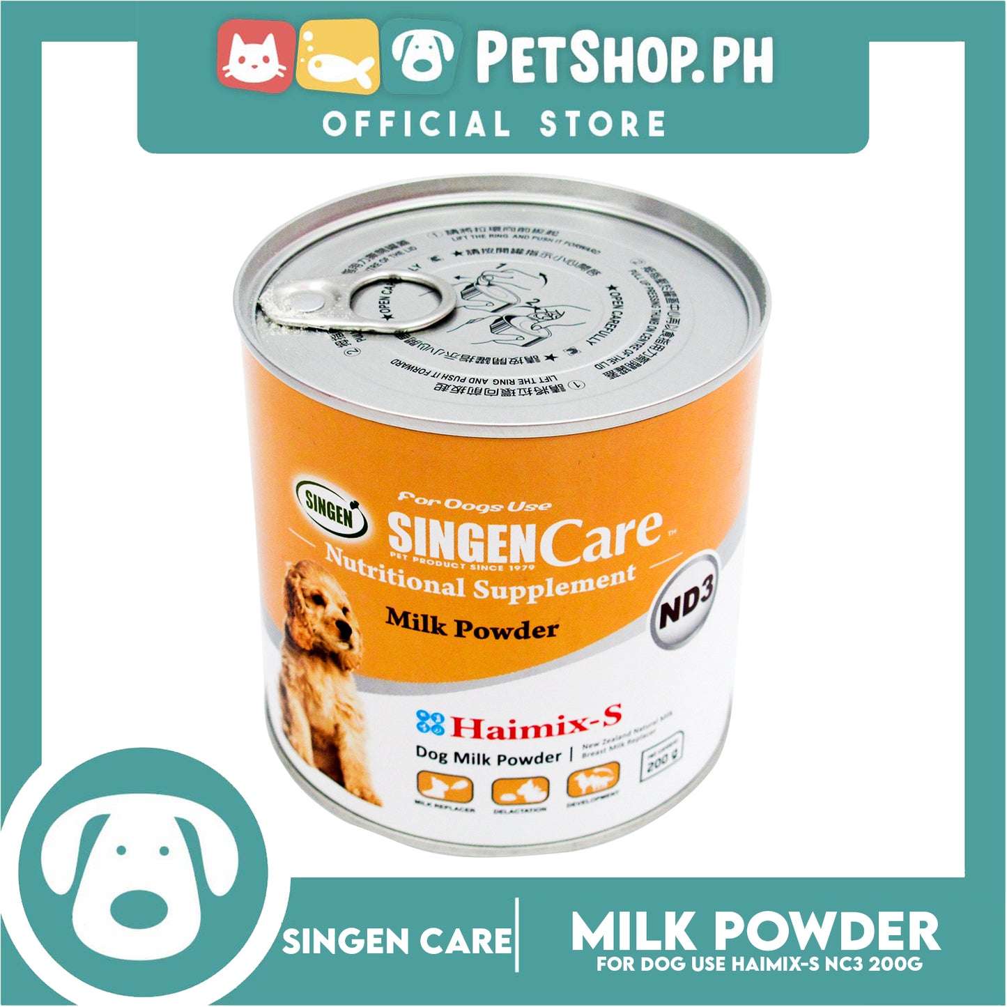 Singen Care Nutritional Supplement ND3 Milk Powder 200g Dog Milk Powder