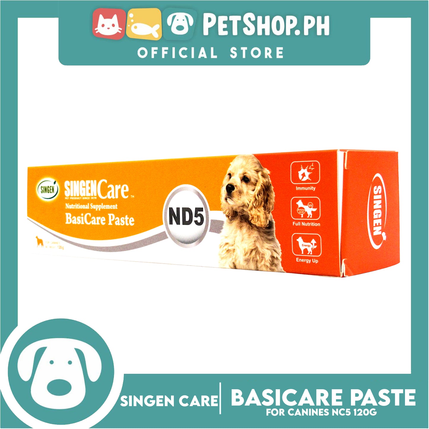 Singen Nutritional Supplement ND5 Basicare Paste 120g for Dogs