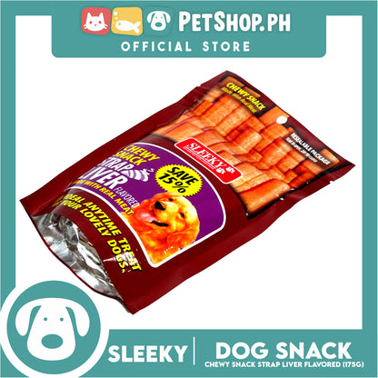 Sleeky Chewy Strap Liver Flavored 175g Dog Treats