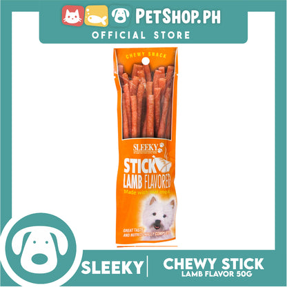 Sleeky Chewy Snack Stick Lamb Flavored 50g Dog Treats