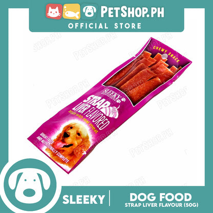 Sleeky Chewy Strap Liver Flavored 50g Dog Treats
