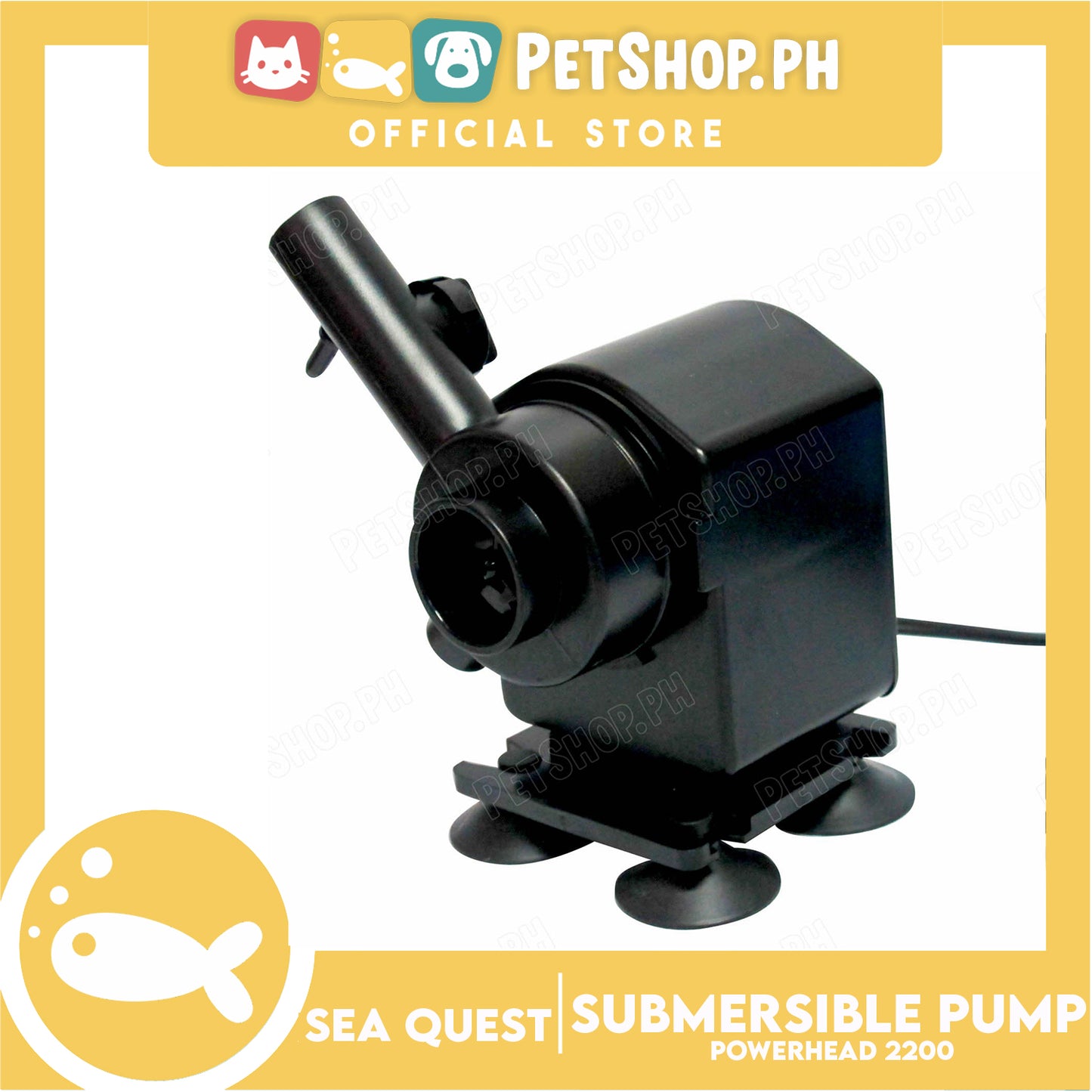 Sea Quest Submersible Pump and Gardening Powerhead 2200