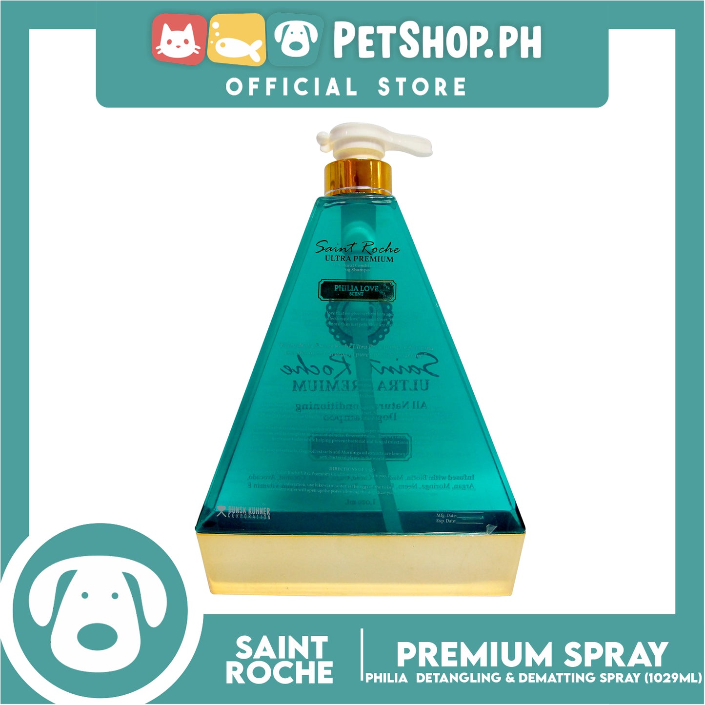 Saint Roche Ultra Premium Dog Shampoo Philia 1029ml