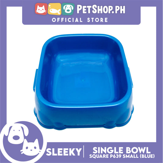 P639 Square Single Bowl Small Blue