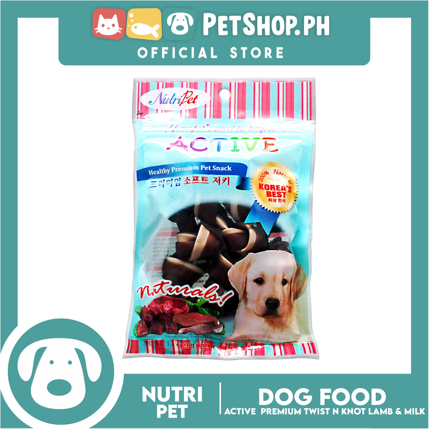 Nutripet Twist n' Knot Lamb & Milk-(520) 200g