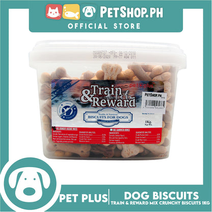 Pet+PlusTrain & Reward Mix Crunchy Biscuit 1kg