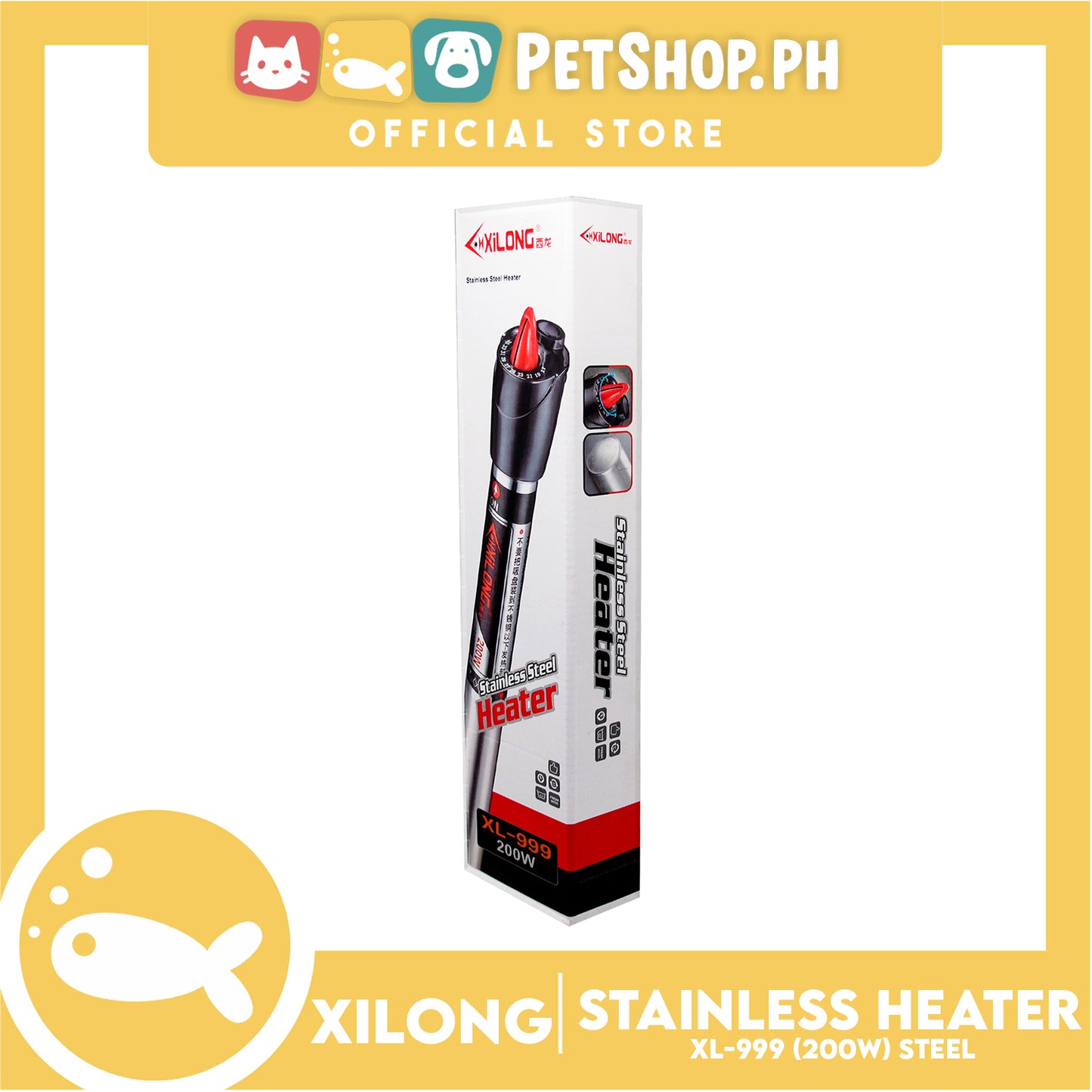 XL-999 Stainless Heater 200w