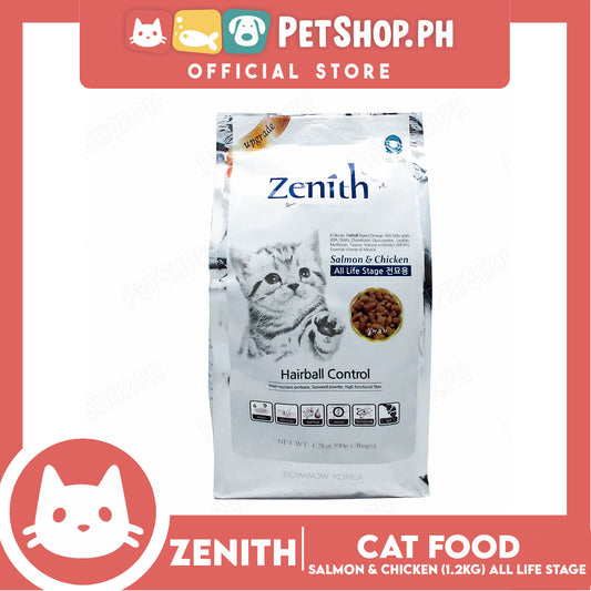 Zenith Soft Premium Hairball Control Cat Food For All Life Stage 1.2kg (Salmon And Chicken) 2952 Cat Dry Food