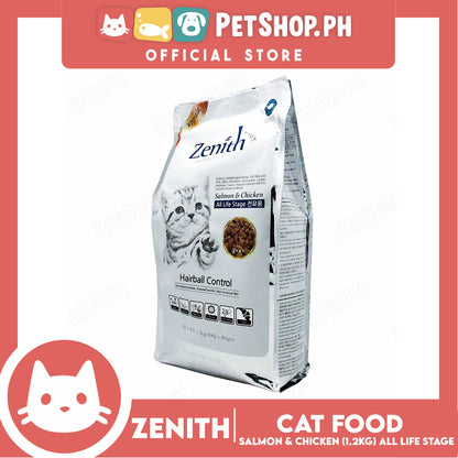 Zenith Soft Premium Hairball Control Cat Food For All Life Stage 1.2kg (Salmon And Chicken) 2952 Cat Dry Food