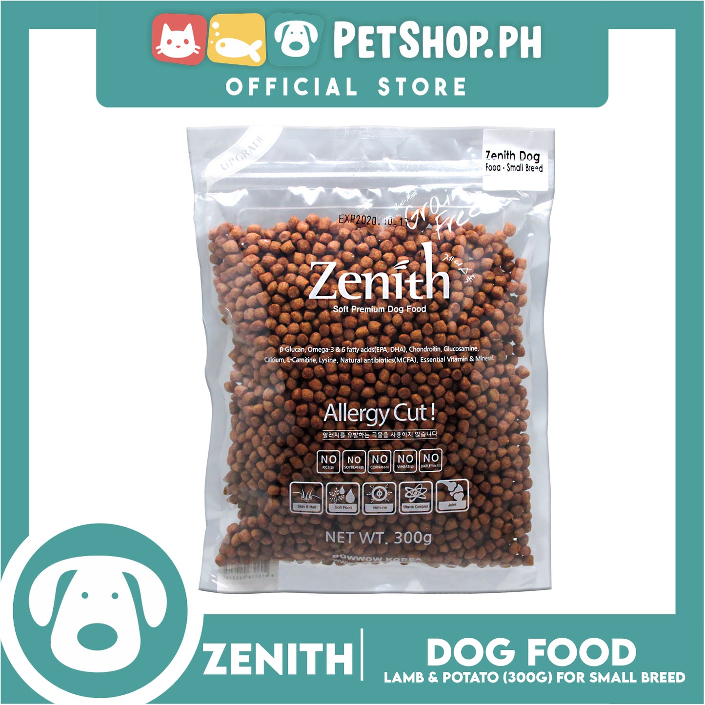 Zenith Chicken Breast & Brown Rice for Small Breed (2031) 300g