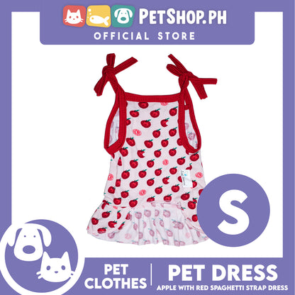 Pet Dress Red Spaghetti Strap Dress with (Small) Perfect Fit for Dogs and Cats