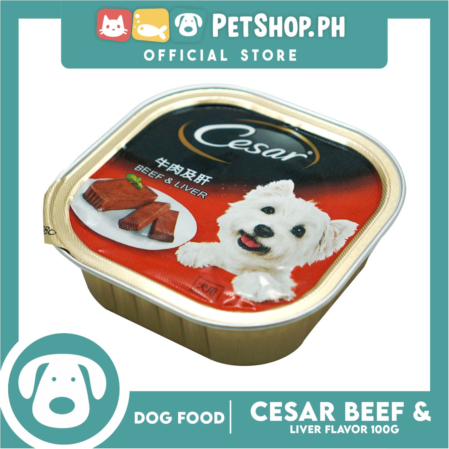 Cesar Beef and Liver Flavor 100g Dog Wet Food