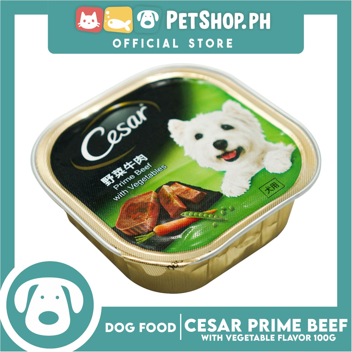 Cesar Prime Beef & Vegetables 100g Dog Wet Food