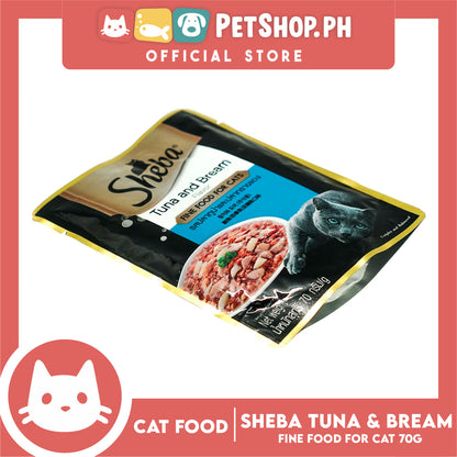 Sheba Tuna and Bream Flavor 70g Fine Food for Cats