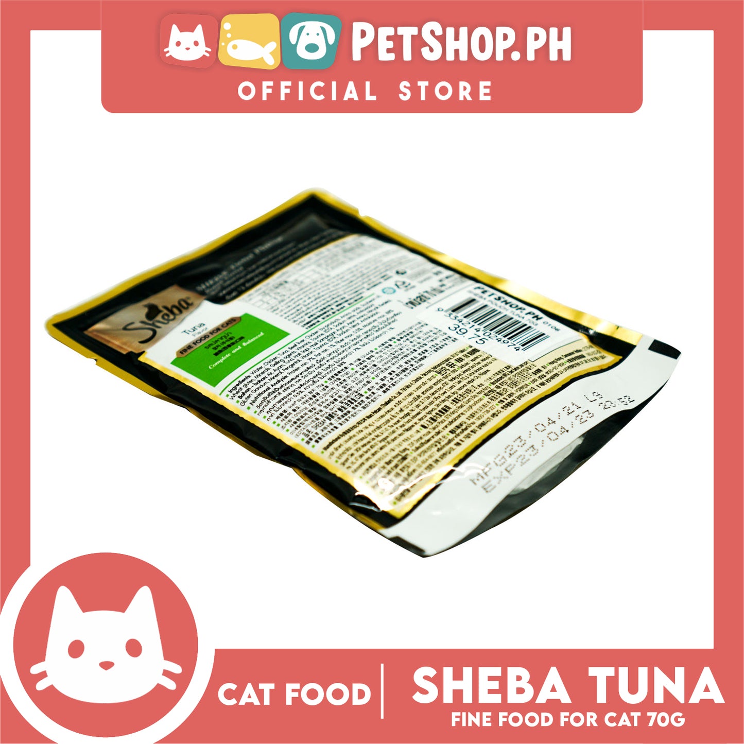 Sheba Tuna Flavor 70g Fine Food for Cats