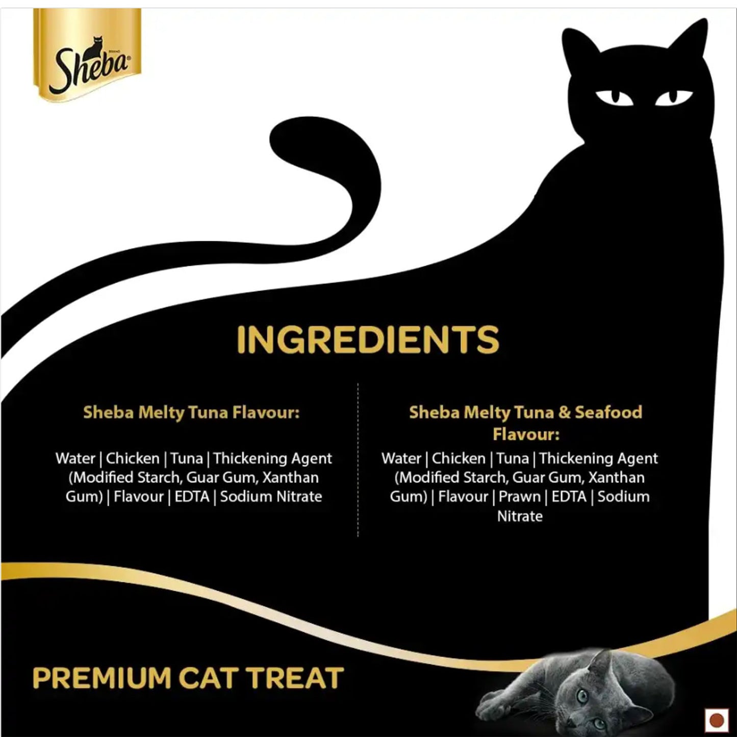 Sheba Melty Tuna Creamy Cat Treat 24g Premium Cat Snack Food