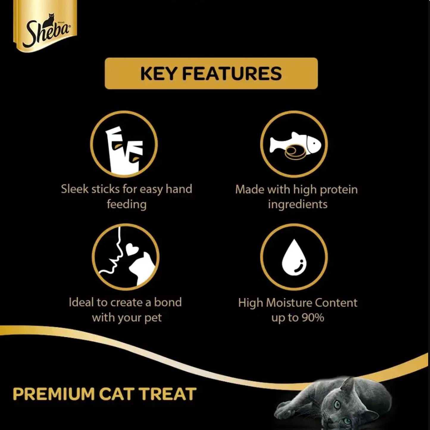 Sheba Melty Tuna Creamy Cat Treat 24g Premium Cat Snack Food