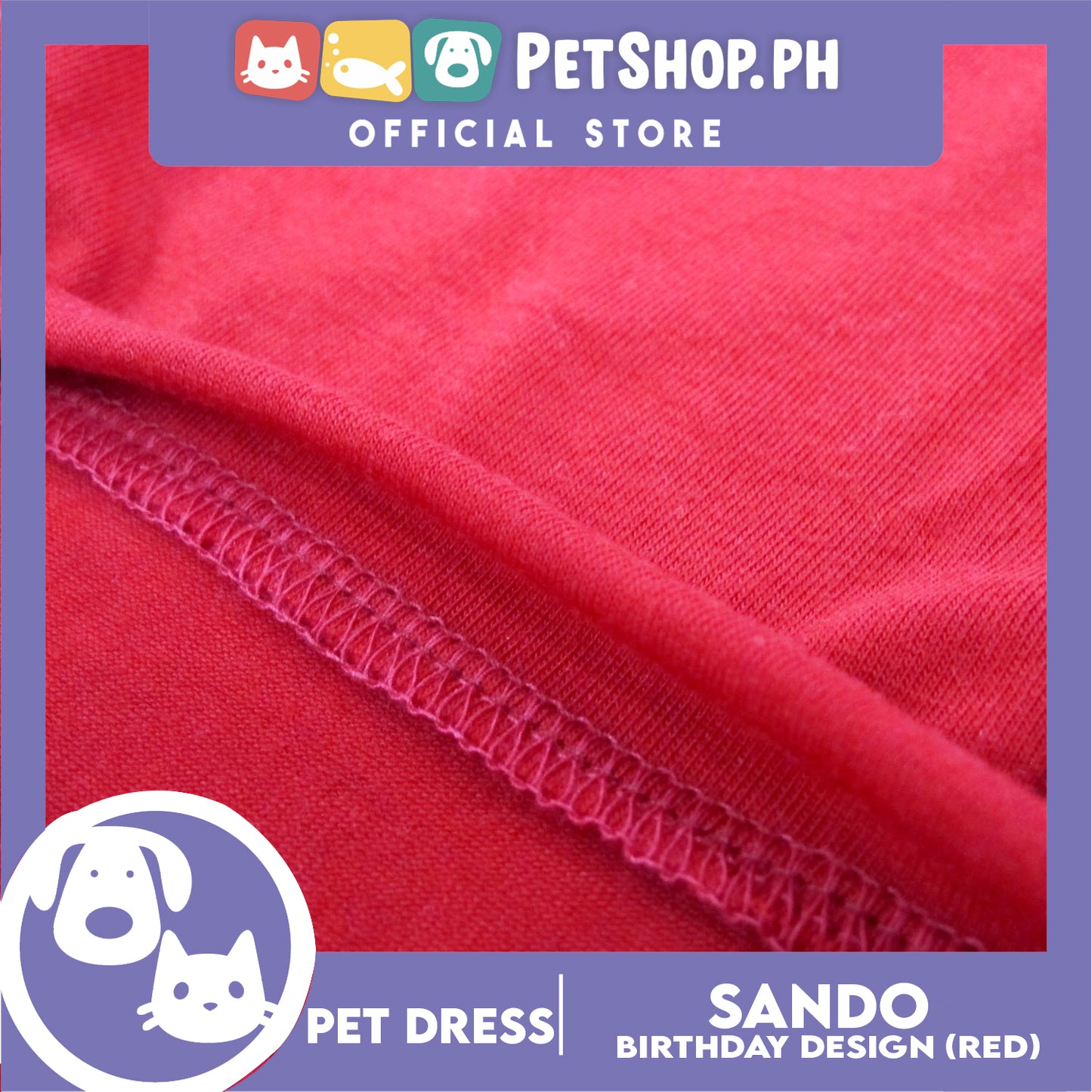 Pet Shirt Sleeveless (Medium) with It's My Birthday at Back for Puppy, Small Dog, & Cat- Sando Breathable Clothes, Pet T-shirt, Dog Sando