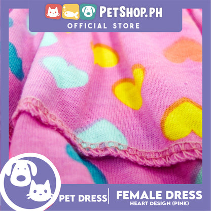 Pet Shirt Purple Dress Sando Shirt with Heart Design (Medium) Perfect Fit for Dogs and Cats Cloth