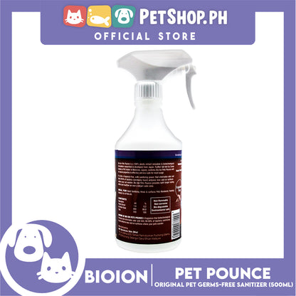 Bio Ion Pet Pounce Natural 500ml Pet Germs-Free Sanitizer