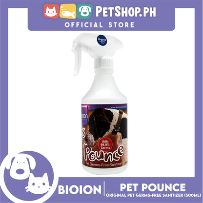 Bio Ion Pet Pounce Natural 500ml Pet Germs-Free Sanitizer