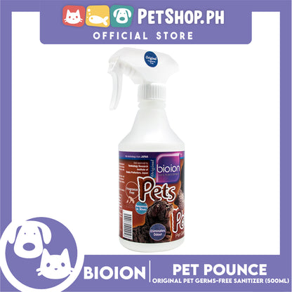 Bio Ion Pet Pounce Natural 500ml Pet Germs-Free Sanitizer