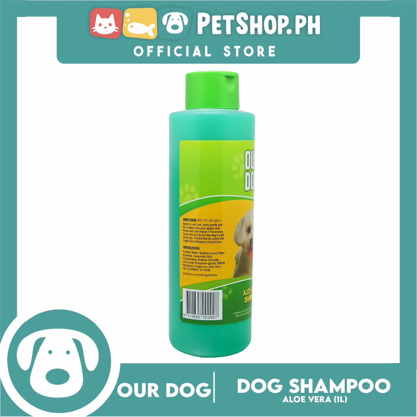 Our Dog Aloe Vera Dog Shampoo 1 Liter