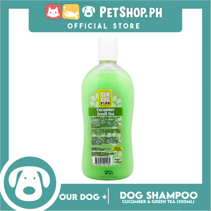 Our Dog Plus Cucumber and Green Tea Shampoo 500ml for Dogs