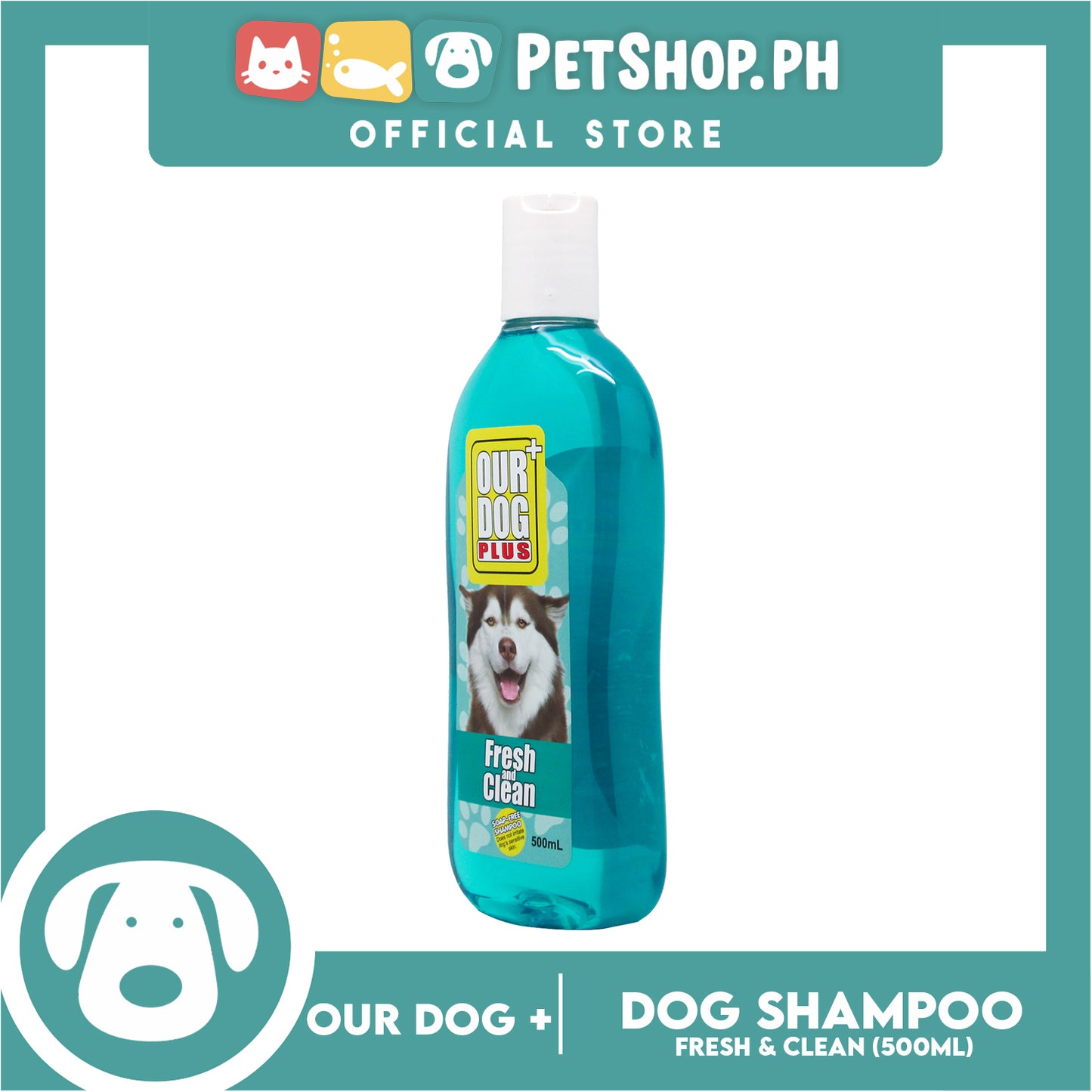 Our Dog Plus Fresh and Clean Dog Shampoo 500ml