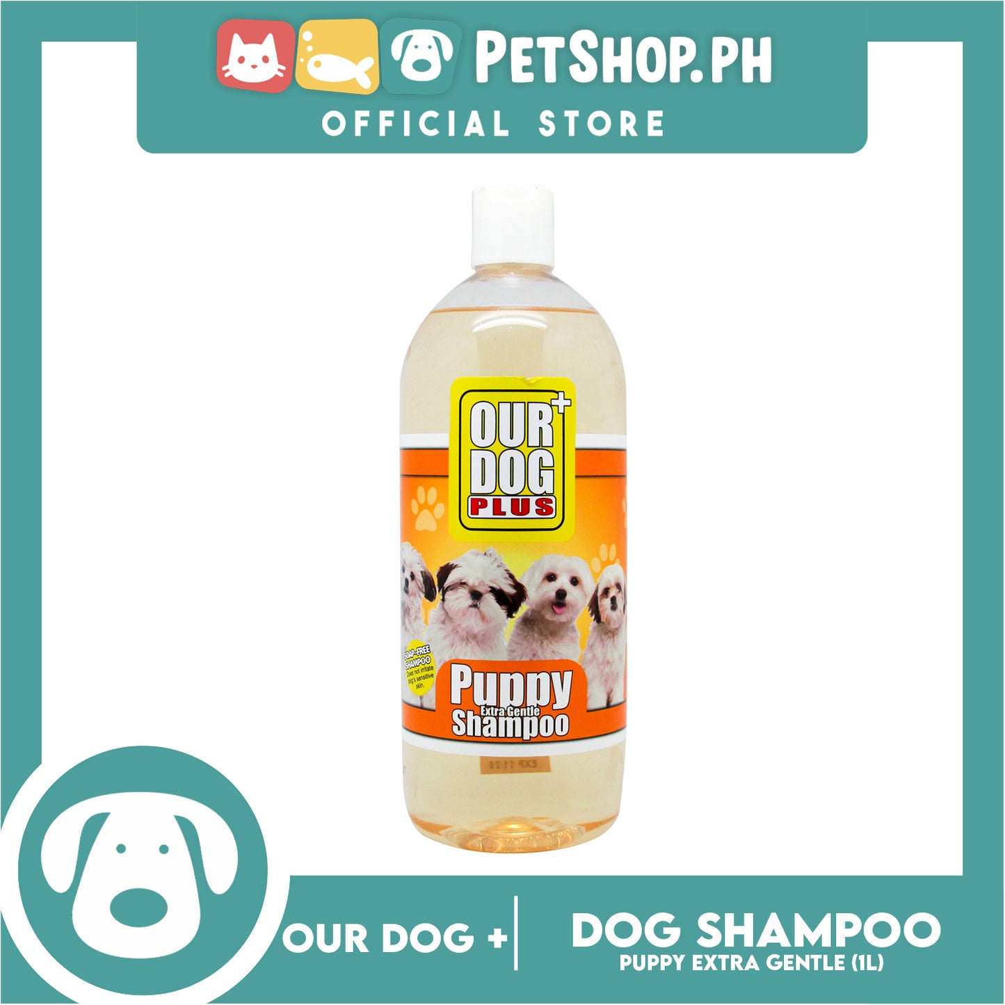 Our Dog Plus Puppy Extra Gentle Dog Shampoo 1 Liter