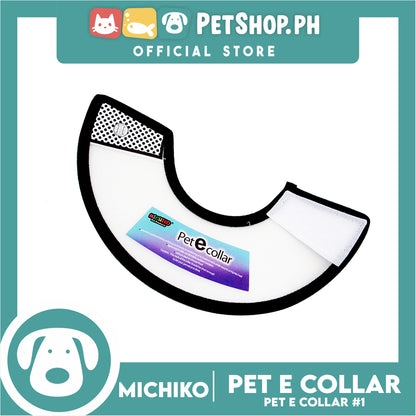 Michiko Pet E. Collar #1 Anti-Lick Anti-Bite Protection Cover Neck Cone For Cats And Dogs