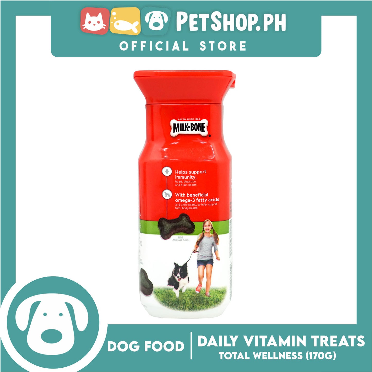 Milk-Bone Good Morning Total Wellness Daily Vitamin Treats for Dogs 170g
