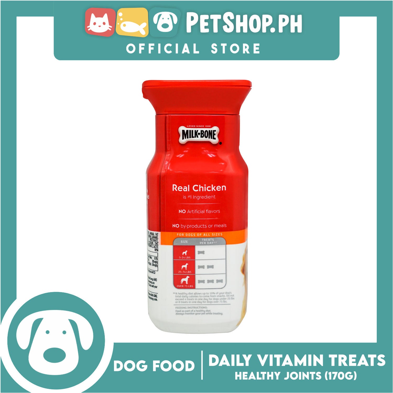 Milk Bone Good Morning Healthy Joints Daily Vitamin Treats for Dogs 17 Petshop.PH