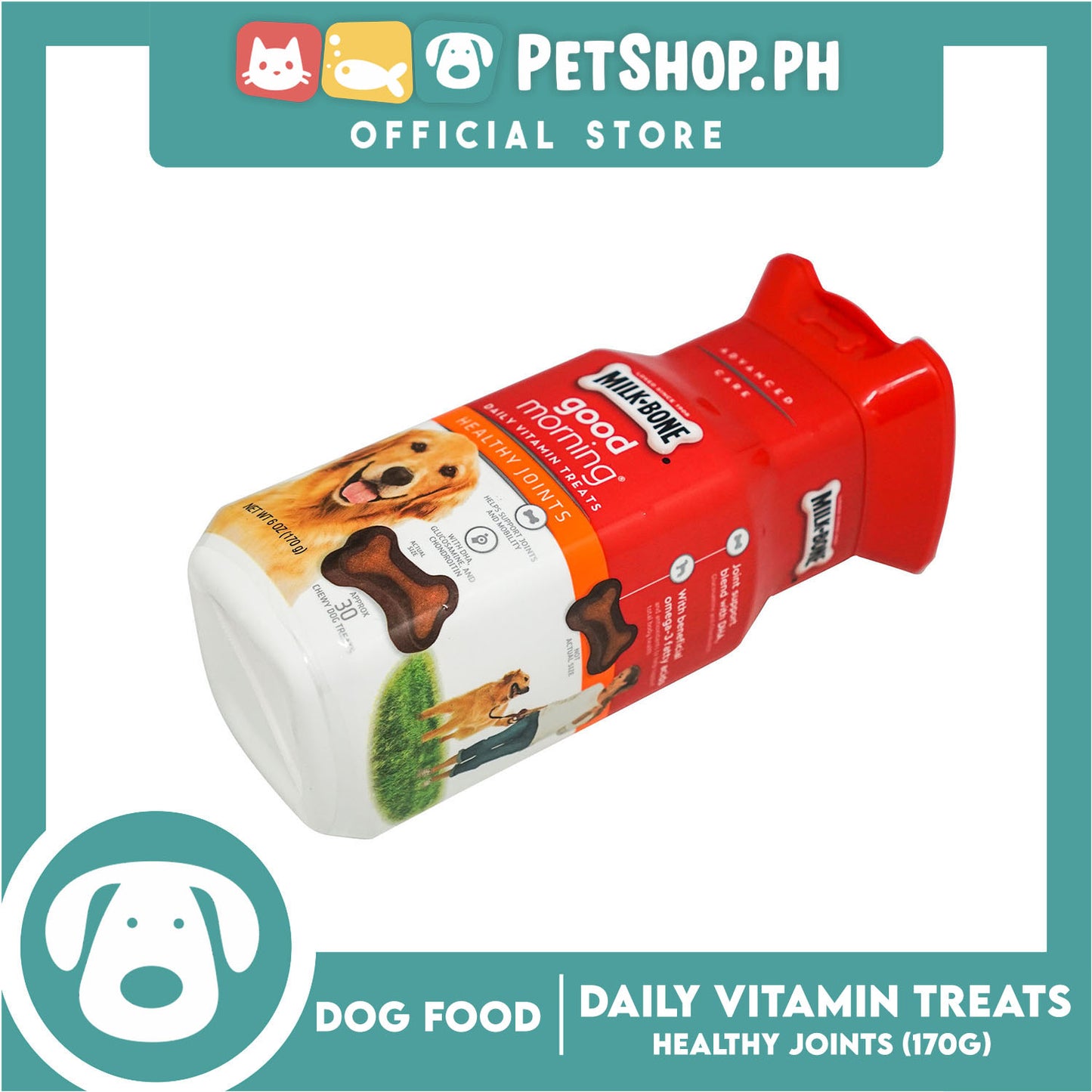 Milk-Bone Good Morning Healthy Joints Daily Vitamin Treats for Dogs 170g