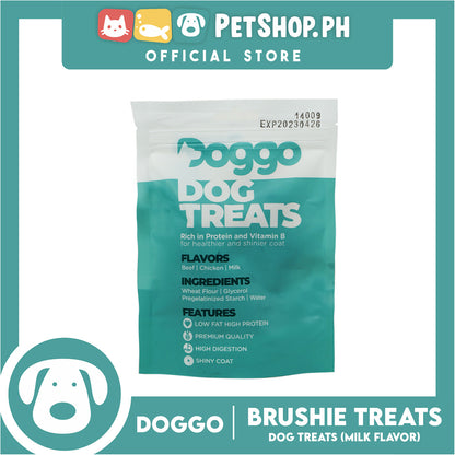 Doggo Dog Brushie Treats 80 grams, 10 pcs. (Milk Flavor)