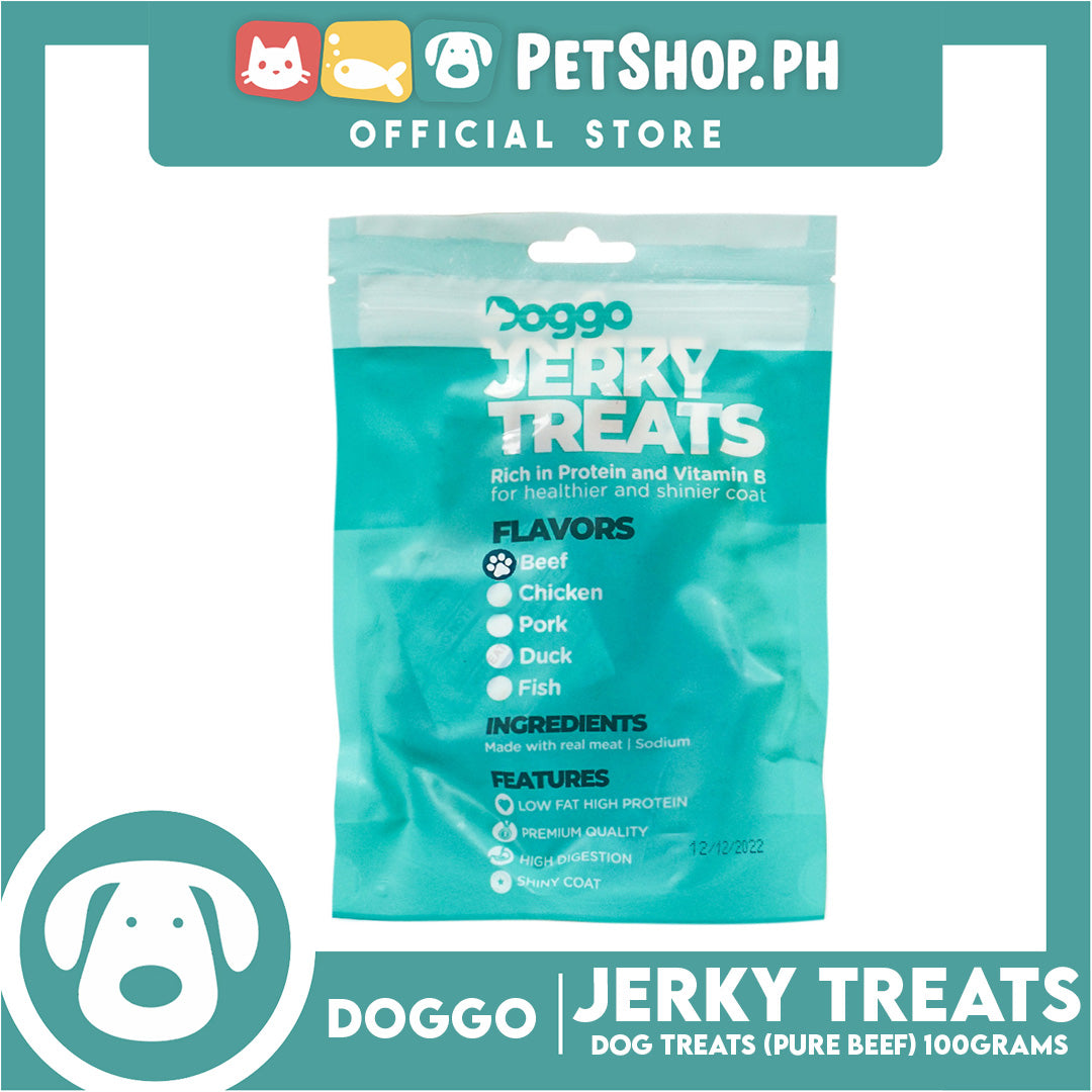Doggo Dog Jerky Treats 100grams (Pure Beef)