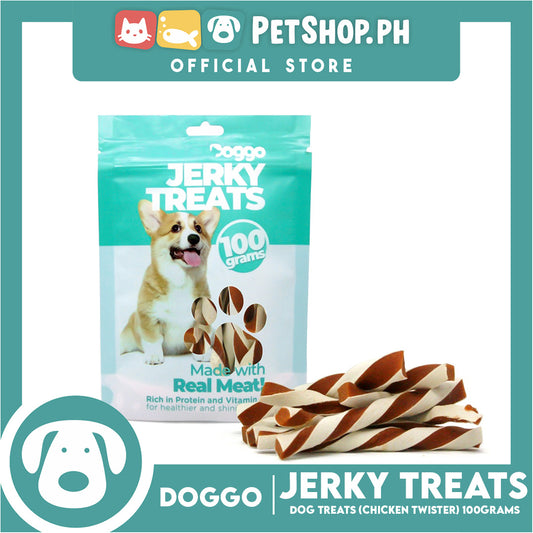 Doggo Dog Jerky Treats 100grams (Pure Chicken Twister) Treats for Your Dog