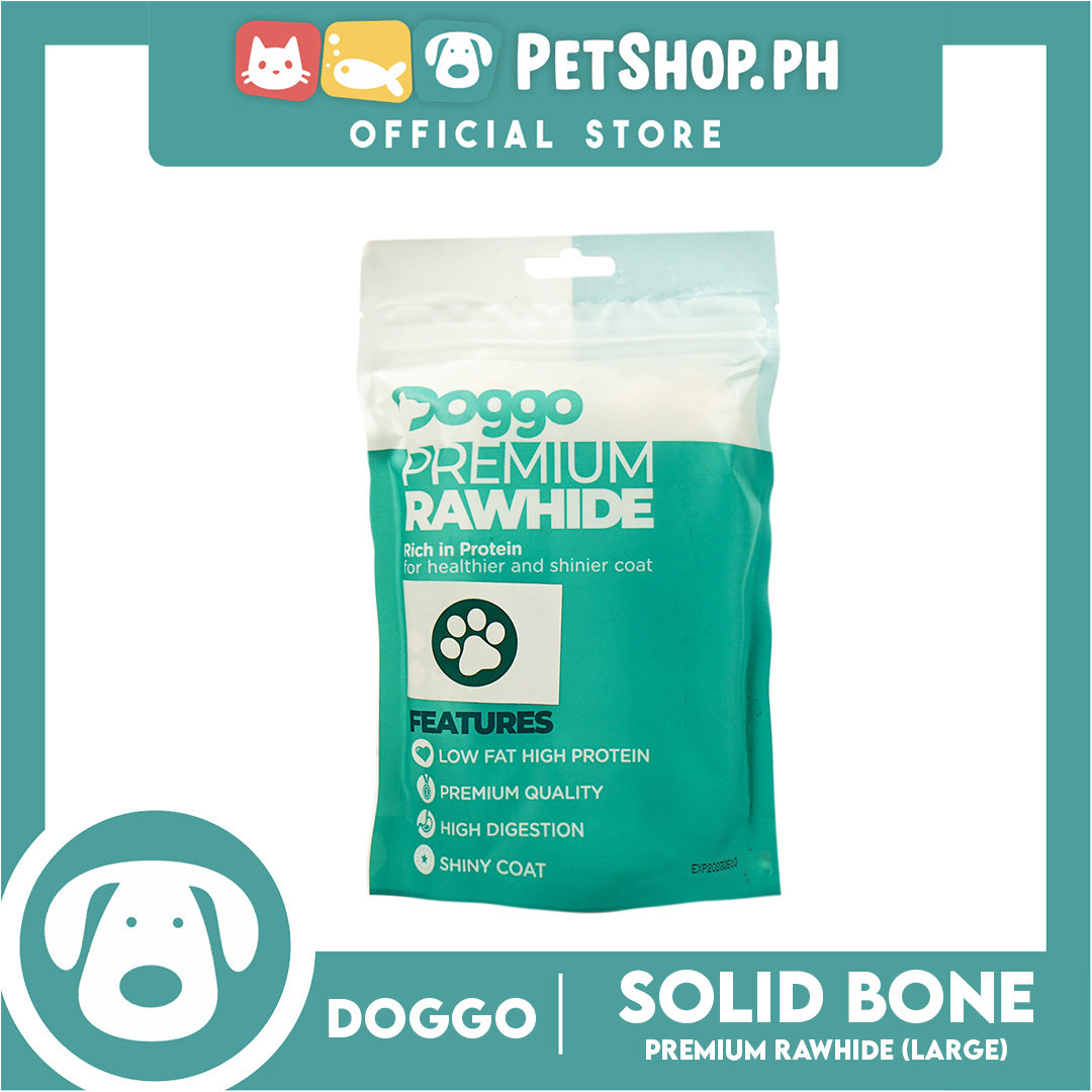 Doggo Premium Rawhide Solid Bone (Large)