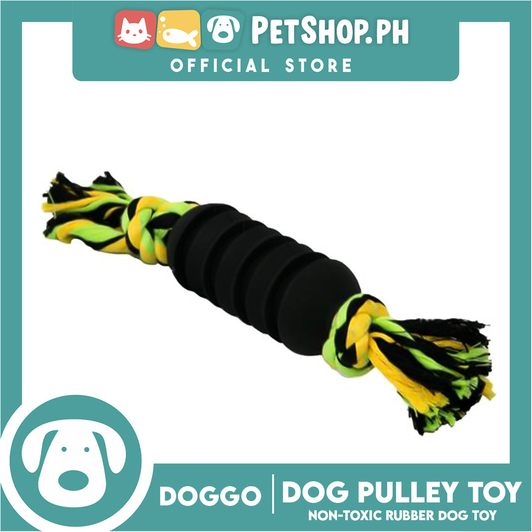 Doggo Dog Pulley Toy Non-Toxic Rubber
