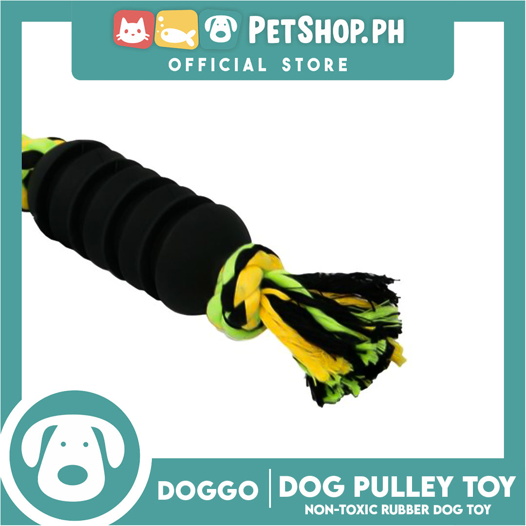 Doggo Dog Pulley Toy Non-Toxic Rubber