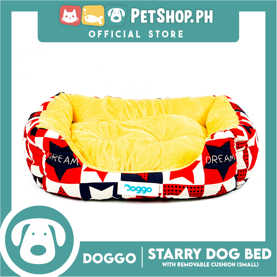 Doggo Starry Bed (Medium) Removable Cushion Dog Bed