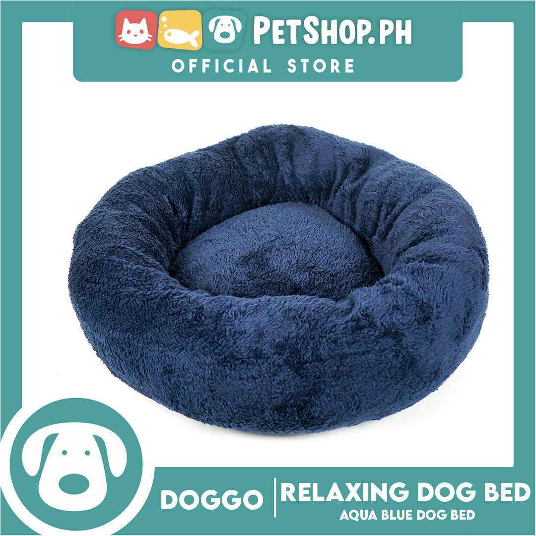 Doggo Relaxing Dog Bed Navy Blue (Small)