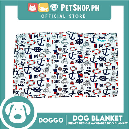 Doggo Dog Blanket Pirate Design Washable (Small)