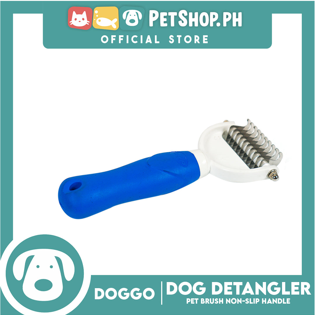 Doggo Dog Detangler Pet Brush Non-Slip Handle