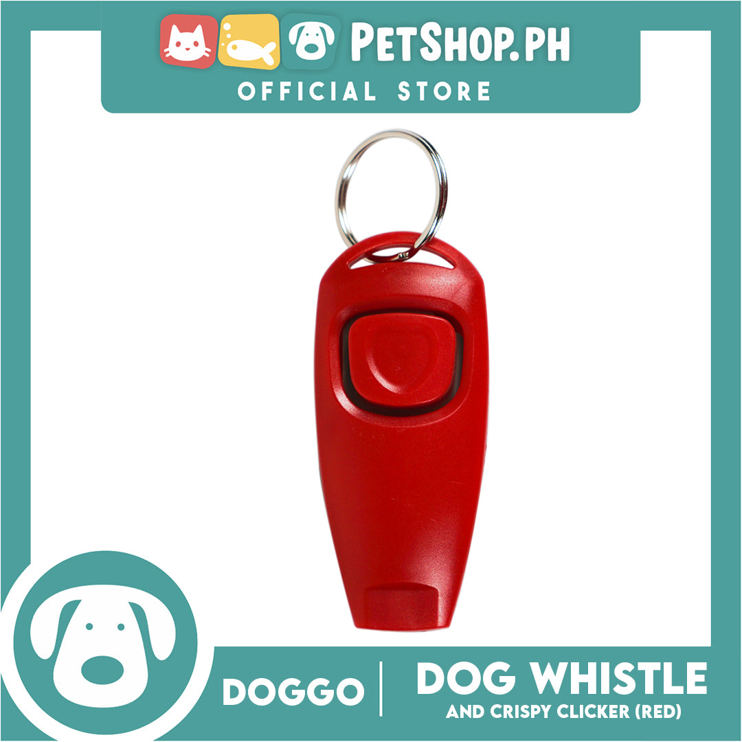 Doggo Dog Whistle and Crispy Clicker (Red)