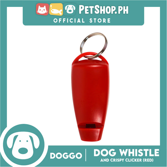 Doggo Dog Whistle and Crispy Clicker (Red)