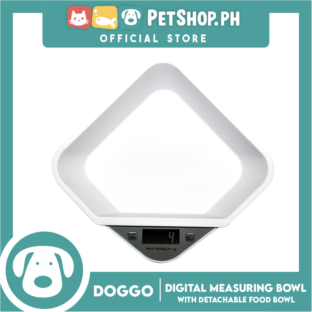 Doggo Digital Measuring Tray Scale with Detachable Food Bowl