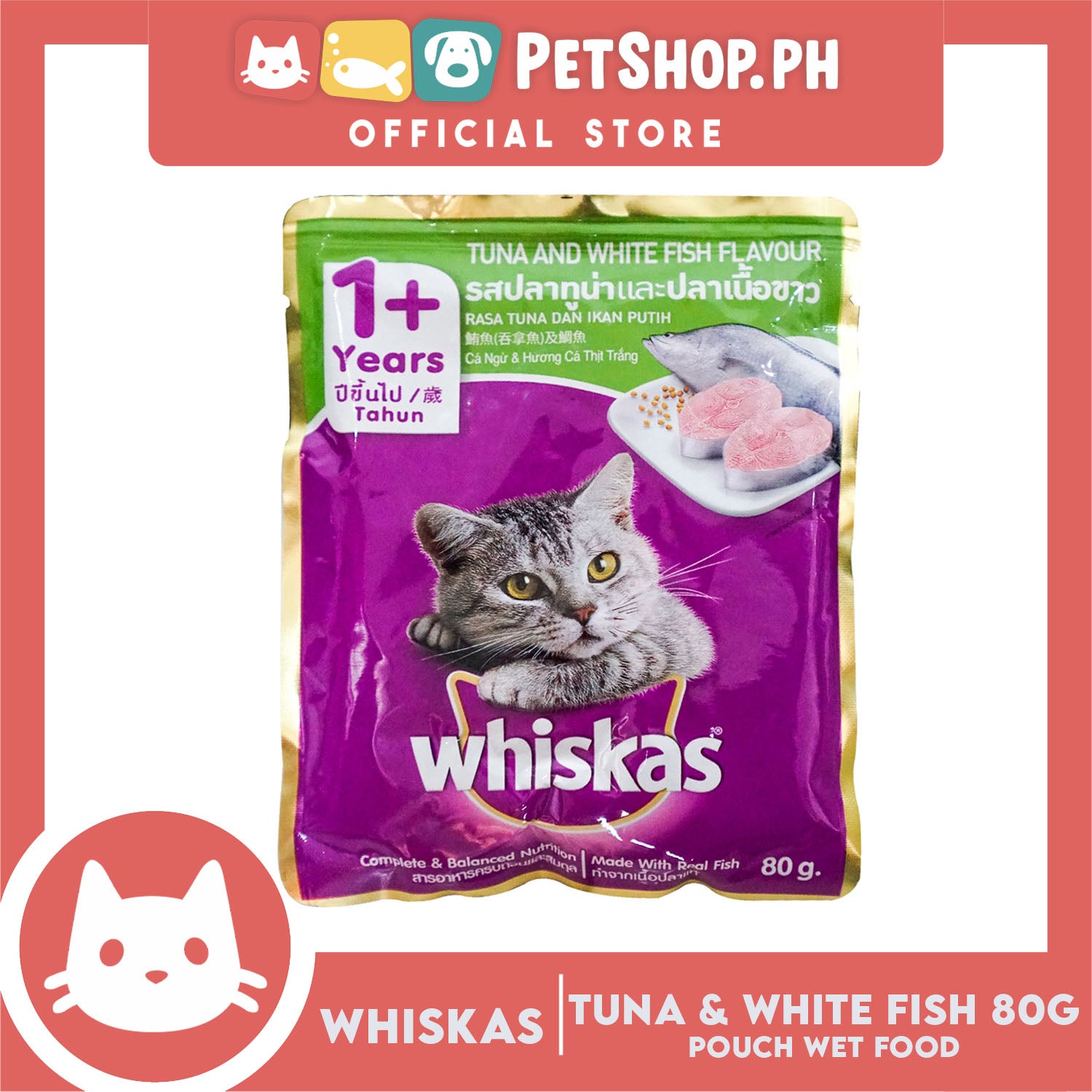 Whiskas tuna hot sale and whitefish