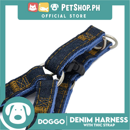 Doggo Denim Harness Small Size (Black) Harness for Dog